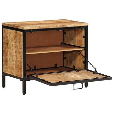 Vidaxx Schuhschrank 60x35x53 cm massives raues Mangoholz