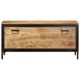 VidaXL Schuhschrank 110x35x53 cm massives raues Mangoholz