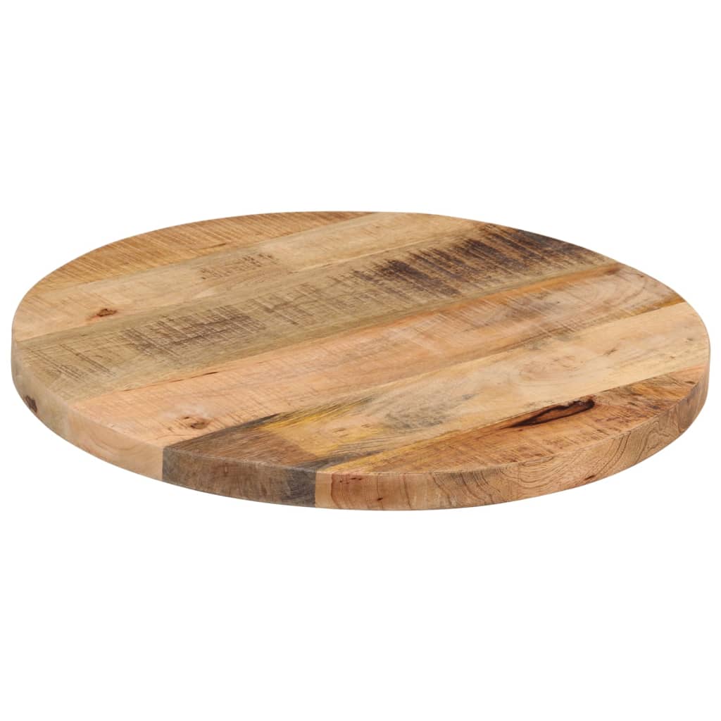 Vidaxl tafelblad rond ø 50x3,8 cm massief ruw mangohout