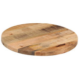 Vidaxl tafelblad rond ø 60x1,5 cm massief ruw mangohout