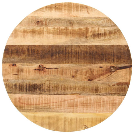 Vidaxl tafelblad rond ø 80x1,5 cm massief ruw mangohout