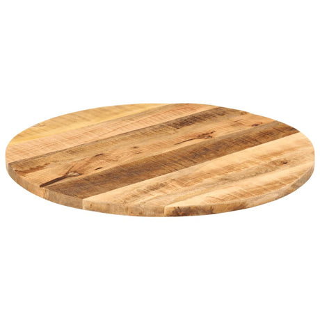 Vidaxl tafelblad rond ø 80x1,5 cm massief ruw mangohout