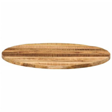 Vidaxl tafelblad rond ø 90x3,8 cm massief ruw mangohout