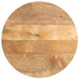 Vidaxl tafelblad rond ø 40x3,8 cm massief ruw mangohout