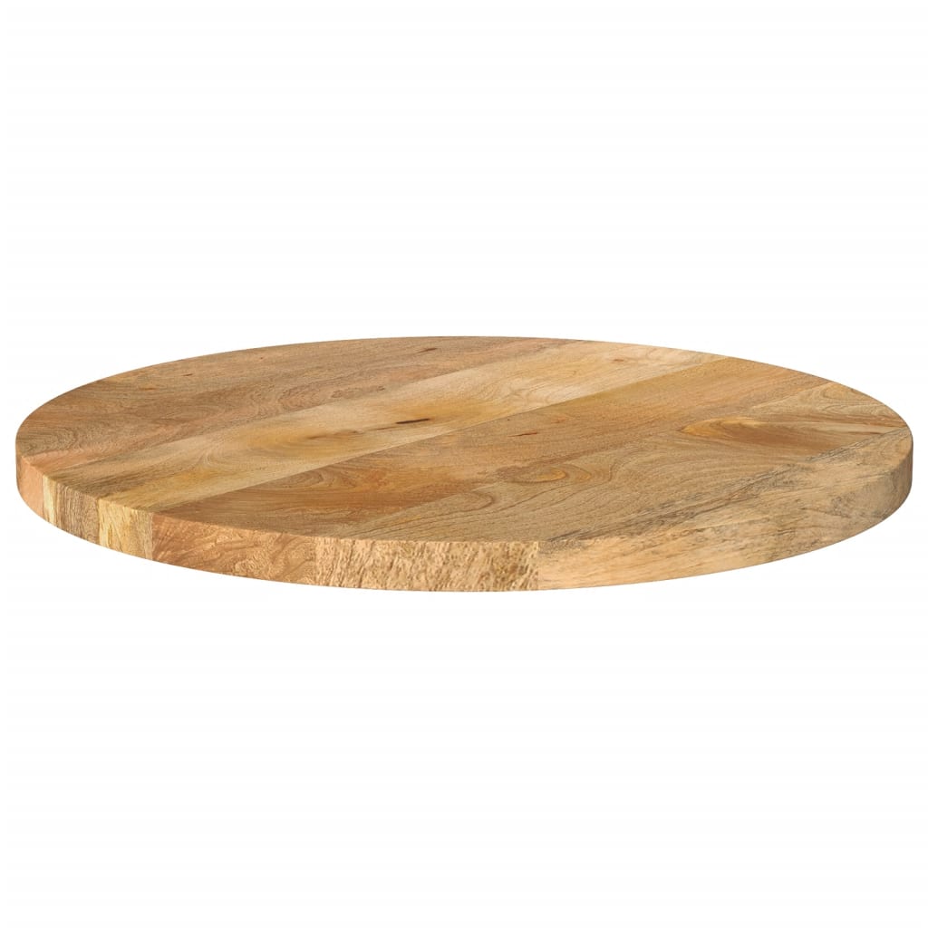 Vidaxl tafelblad rond ø 40x3,8 cm massief ruw mangohout