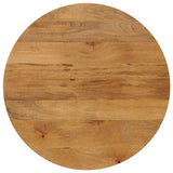 Vidaxl tafelblad rond ø 80x3,8 cm massief ruw mangohout
