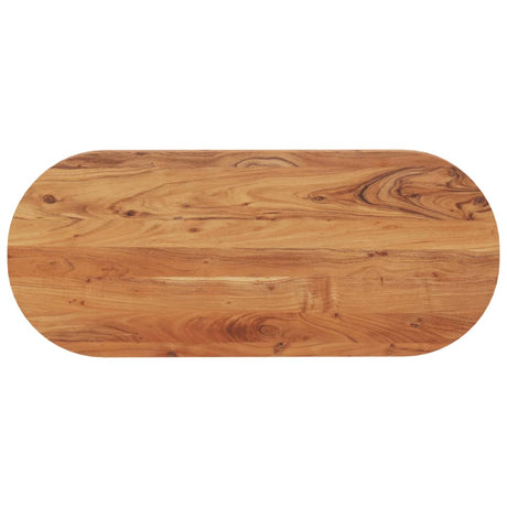 Vidaxl tafelblad ovaal 140x60x2,5 cm massief acaciahout