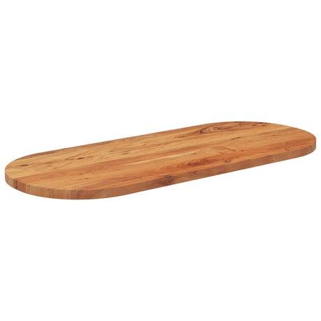 Vidaxl tafelblad ovaal 100x40x3,8 cm massief acaciahout