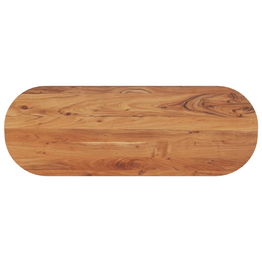 Vidaxl tafelblad ovaal 110x40x3,8 cm massief acaciahout