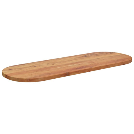 Vidaxl tafelblad ovaal 110x40x3,8 cm massief acaciahout