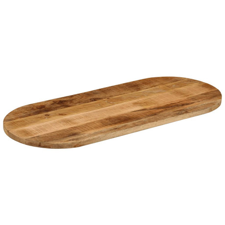 Vidaxl tafelblad ovaal 120x50x2,5 cm massief ruw mangohout