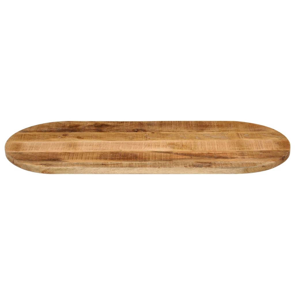 Vidaxl tafelblad ovaal 110x40x3,8 cm massief ruw mangohout