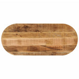 Vidaxl tafelblad ovaal 140x50x3,8 cm massief ruw mangohout