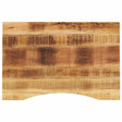 Vidaxl bureaublad met ronding 100x50x2,5 cm massief ruw mangohout