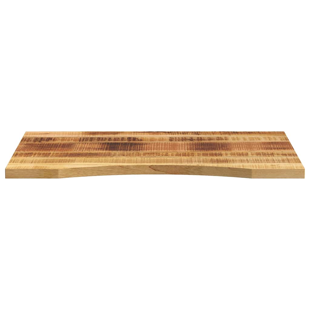 Vidaxl bureaublad met ronding 100x50x2,5 cm massief ruw mangohout