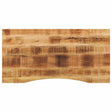 Vidaxl bureaublad met ronding 120x50x2,5 cm massief ruw mangohout