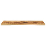 Vidaxl bureaublad met ronding 120x50x2,5 cm massief ruw mangohout