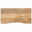 Vidaxl bureaublad met ronding 110x50x2,5 cm massief ruw mangohout