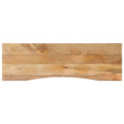 Vidaxl bureaublad met ronding 160x50x2,5 cm massief ruw mangohout