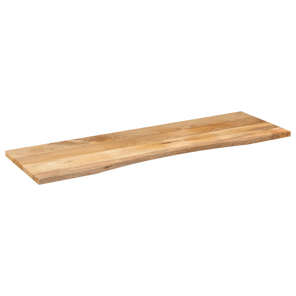 Vidaxl bureaublad met ronding 160x50x2,5 cm massief ruw mangohout
