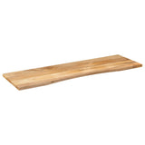 Vidaxl bureaublad met ronding 160x50x2,5 cm massief ruw mangohout