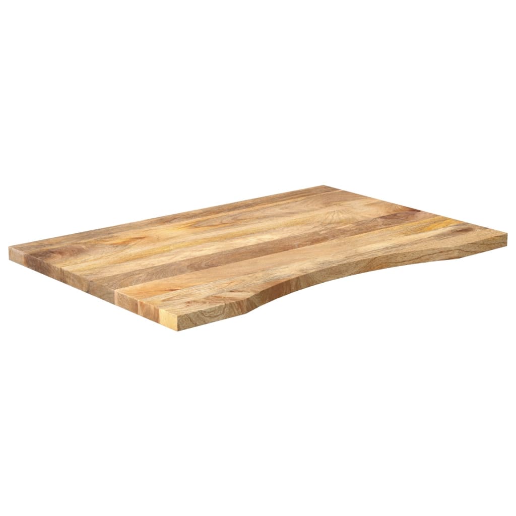 Vidaxl bureaublad met ronding 90x60x2,5 cm massief ruw mangohout