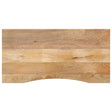 Vidaxl bureaublad met ronding 110x60x2,5 cm massief ruw mangohout