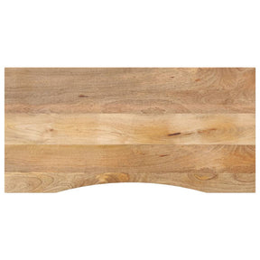 Vidaxl bureaublad met ronding 110x60x2,5 cm massief ruw mangohout