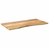 Vidaxl bureaublad met ronding 110x60x2,5 cm massief ruw mangohout