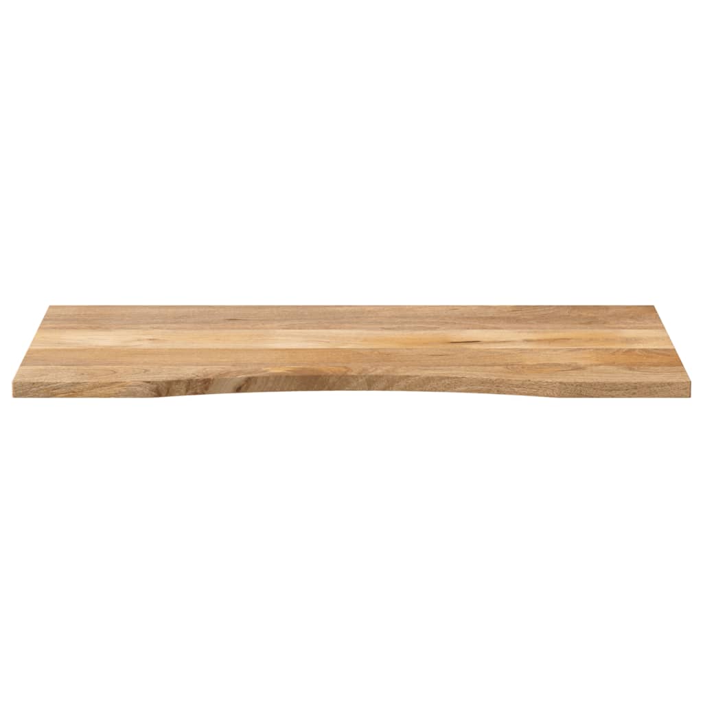 Vidaxl bureaublad met ronding 110x60x2,5 cm massief ruw mangohout