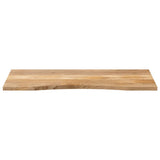 Vidaxl bureaublad met ronding 110x60x2,5 cm massief ruw mangohout