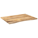 Vidaxl bureaublad met ronding 110x80x2,5 cm massief ruw mangohout