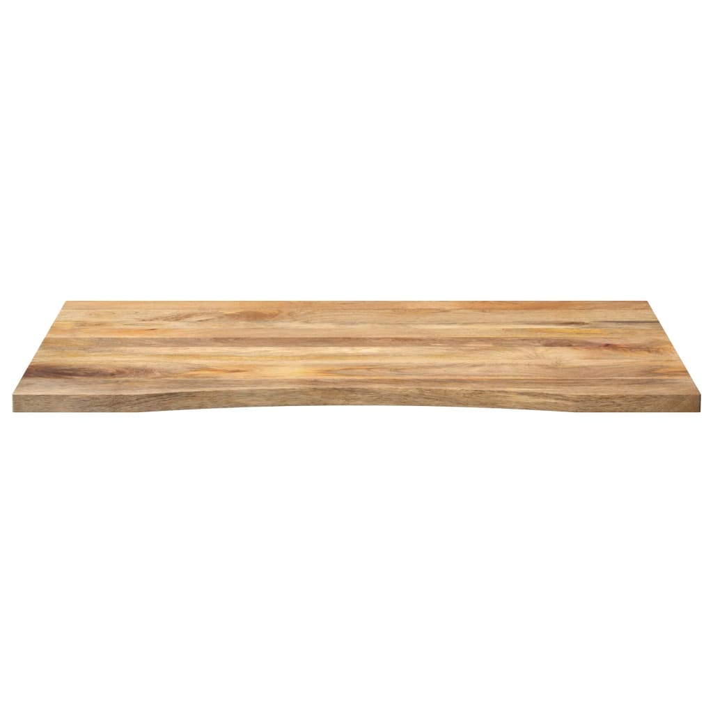 Vidaxl bureaublad met ronding 110x80x2,5 cm massief ruw mangohout