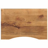 Vidaxl bureaublad met ronding 90x50x2,5 cm massief ruw mangohout