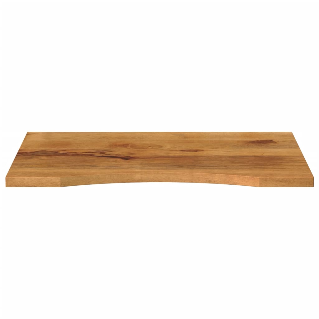 Vidaxl bureaublad met ronding 90x50x2,5 cm massief ruw mangohout