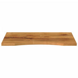 Vidaxl bureaublad met ronding 90x50x2,5 cm massief ruw mangohout