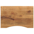 Vidaxl bureaublad met ronding 100x50x2,5 cm massief ruw mangohout