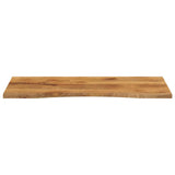 Vidaxl bureaublad met ronding 110x50x2,5 cm massief ruw mangohout