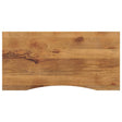 Vidaxl bureaublad met ronding 140x60x2,5 cm massief ruw mangohout