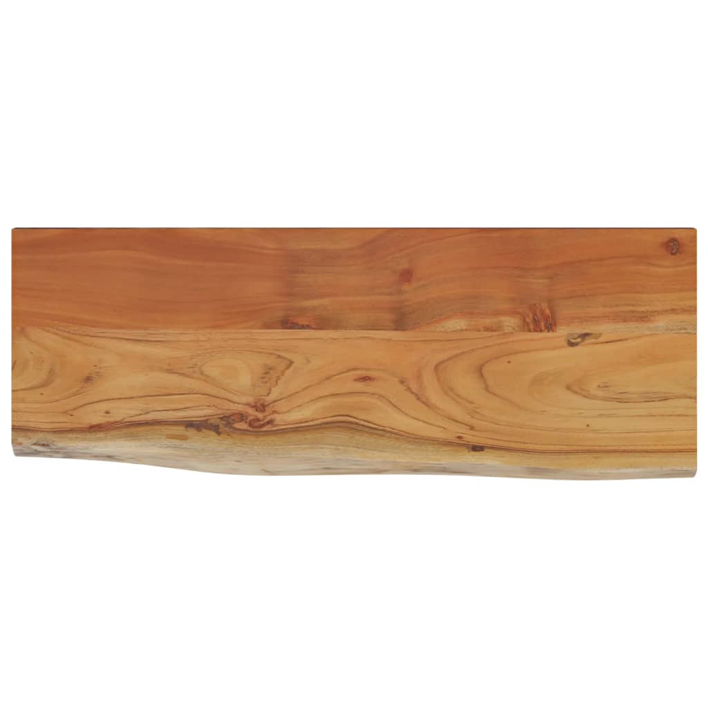 Vidaxl wandschap rechthoekig natuurlijke rand 50x20x2,5 cm acaciahout