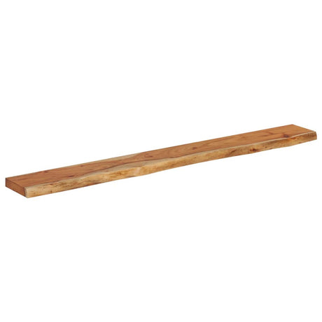 Vidaxl wandschap rechthoekig natuurlijke rand 140x20x2,5 cm acaciahout