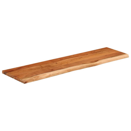 Vidaxl wandschap rechthoekig natuurlijke rand 90x30x2,5 cm acaciahout