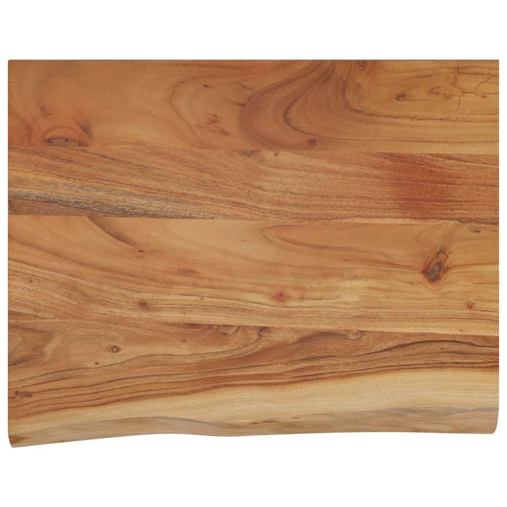 Vidaxl wandschap rechthoekig natuurlijke rand 50x40x2,5 cm acaciahout