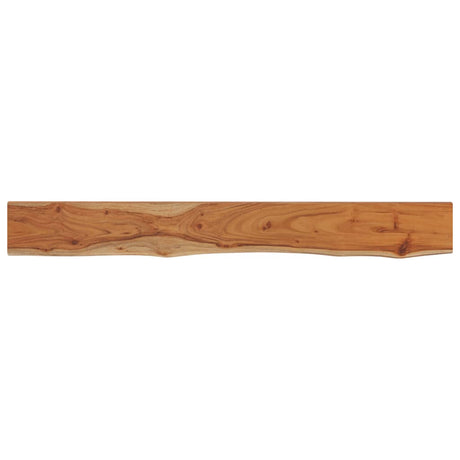Vidaxl wandschap rechthoekig natuurlijke rand 140x20x3,8 cm acaciahout