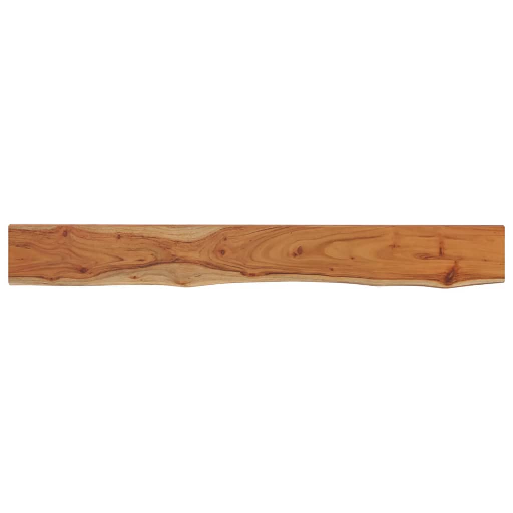 Vidaxl wandschap rechthoekig natuurlijke rand 160x20x3,8 cm acaciahout