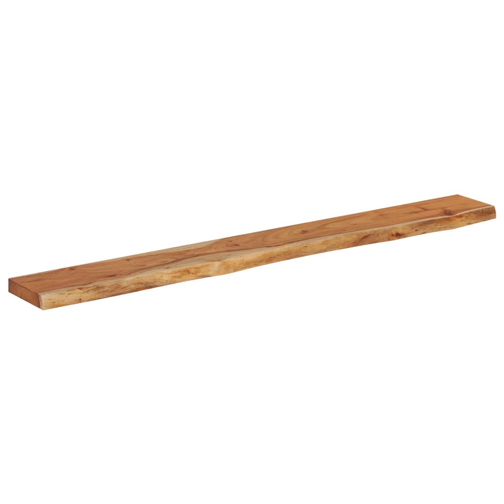 Vidaxl wandschap rechthoekig natuurlijke rand 160x20x3,8 cm acaciahout
