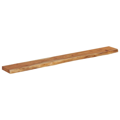 Vidaxl wandschap rechthoekig natuurlijke rand 160x20x3,8 cm acaciahout