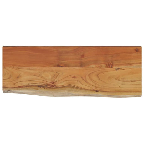 Vidaxl wandschap rechthoekig natuurlijke rand 80x30x3,8 cm acaciahout