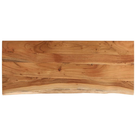 Vidaxl tafelblad rechthoekig natuurlijke rand 100x40x3,8 cm acaciahout