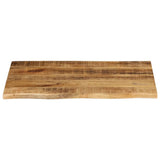 Vidaxl tafelblad met natuurlijke rand 80x60x2,5 cm massief mangohout